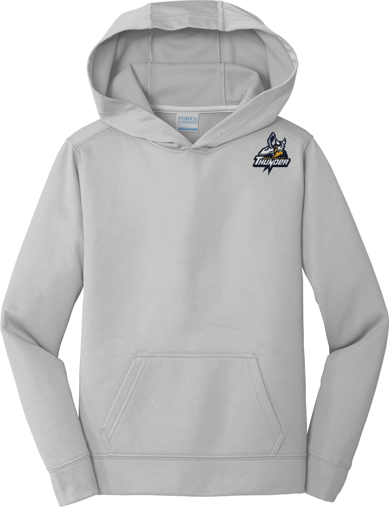 Mon Valley Thunder Youth Performance Fleece Pullover Hooded Sweatshirt