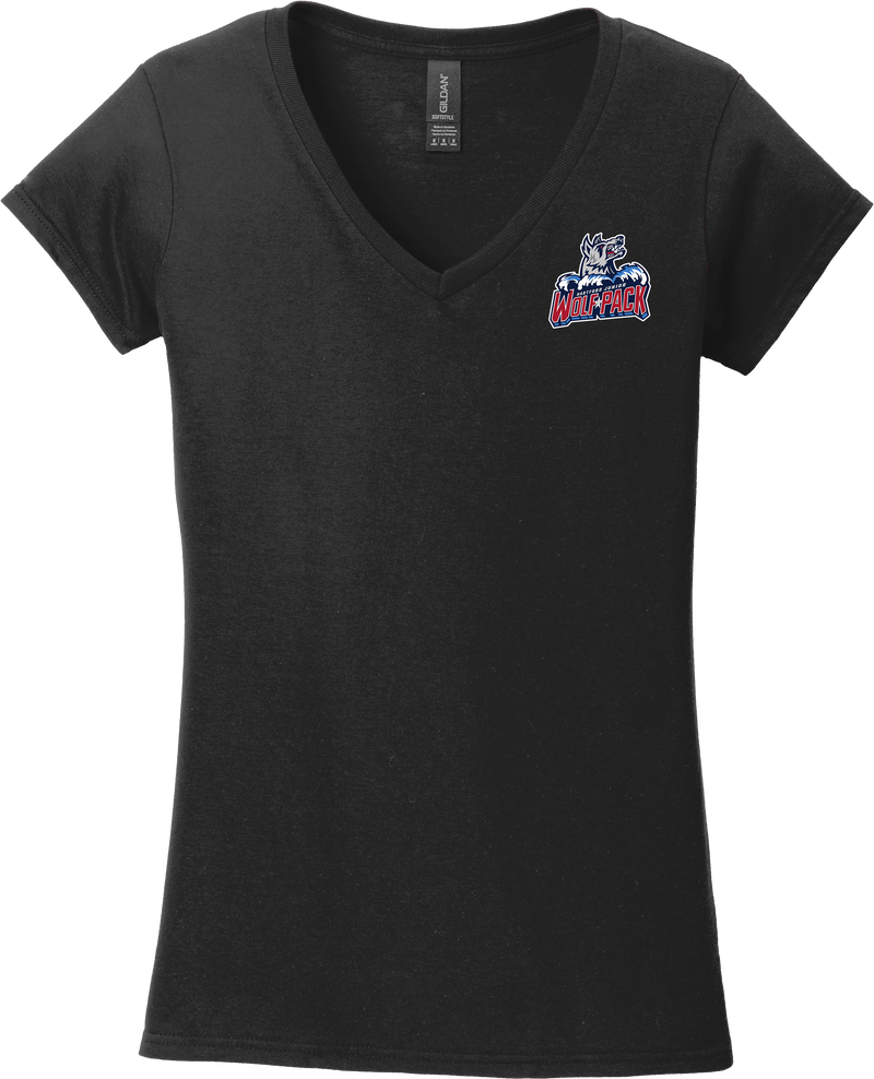 Hartford Jr. Wolfpack Softstyle Ladies Fit V-Neck T-Shirt