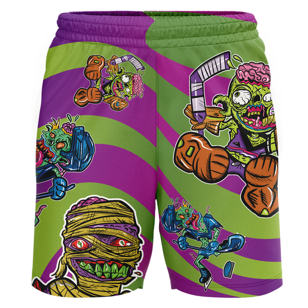 CT Wolfpack South Zombie Adult Workout Wear Shorts