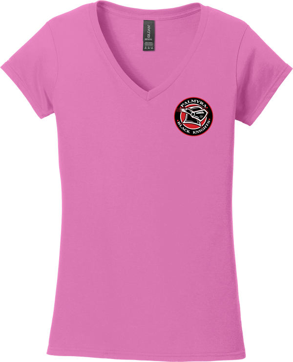 Palmyra Black Knights Softstyle Ladies Fit V-Neck T-Shirt
