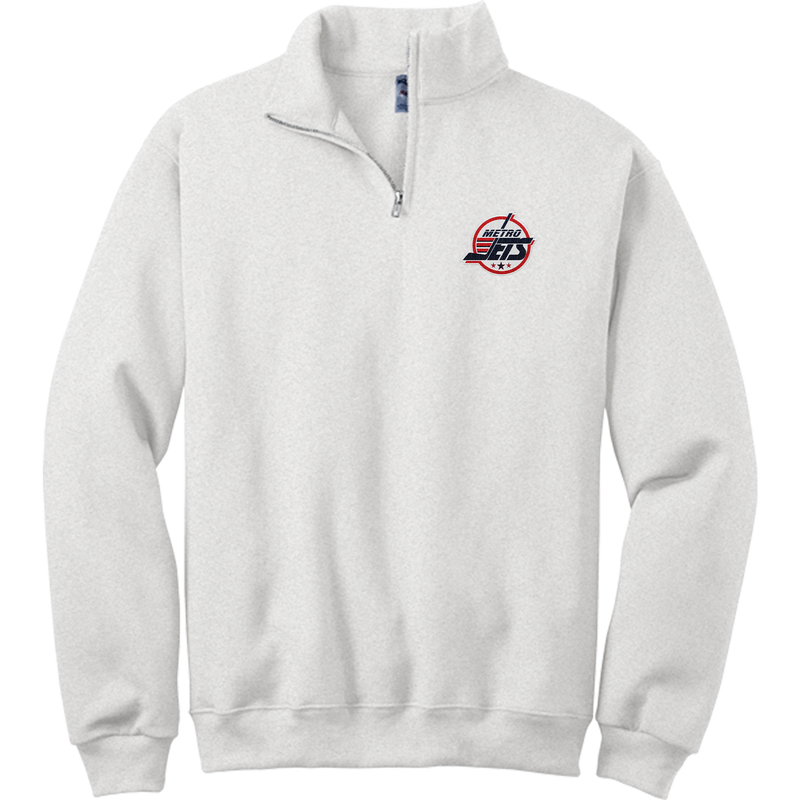 Metro Jets NuBlend 1/4-Zip Cadet Collar Sweatshirt