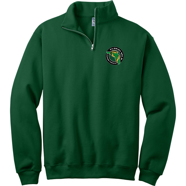 Florida Eels NuBlend 1/4-Zip Cadet Collar Sweatshirt