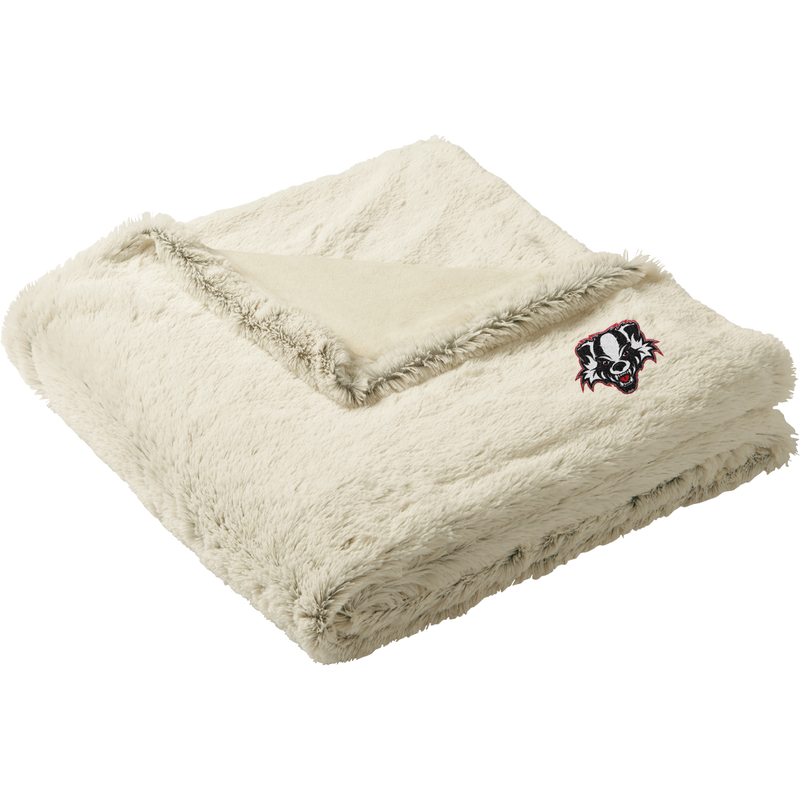 Scary Badgers Faux Fur Blanket