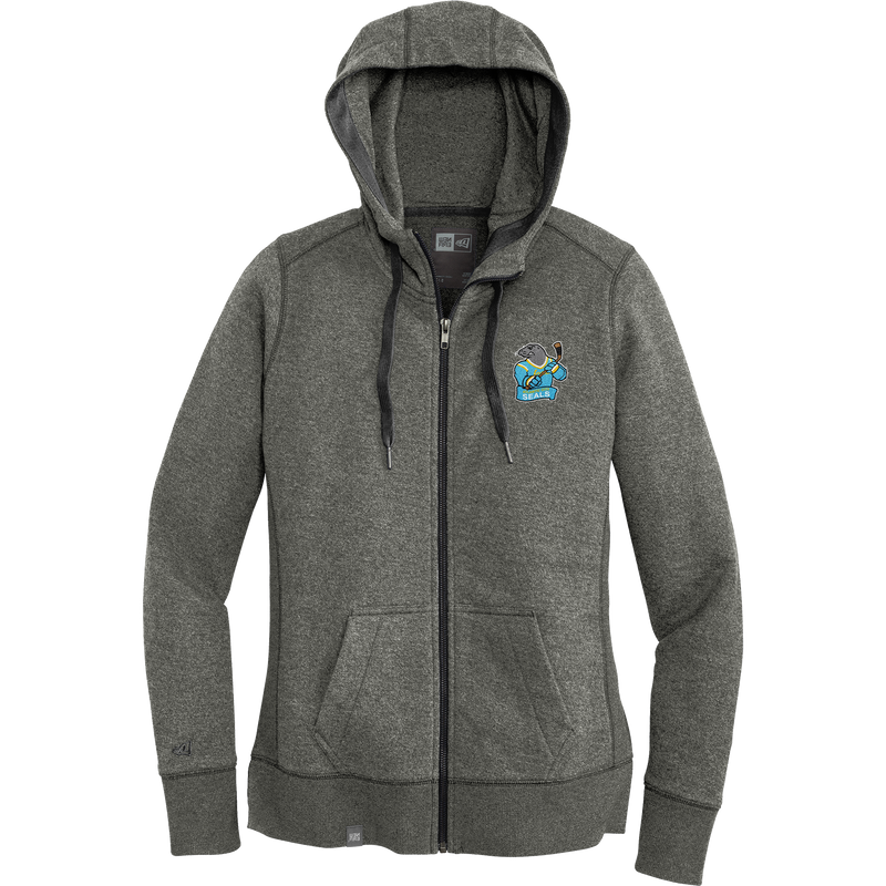 Atlantic City Seals New Era Ladies French Terry Full-Zip Hoodie