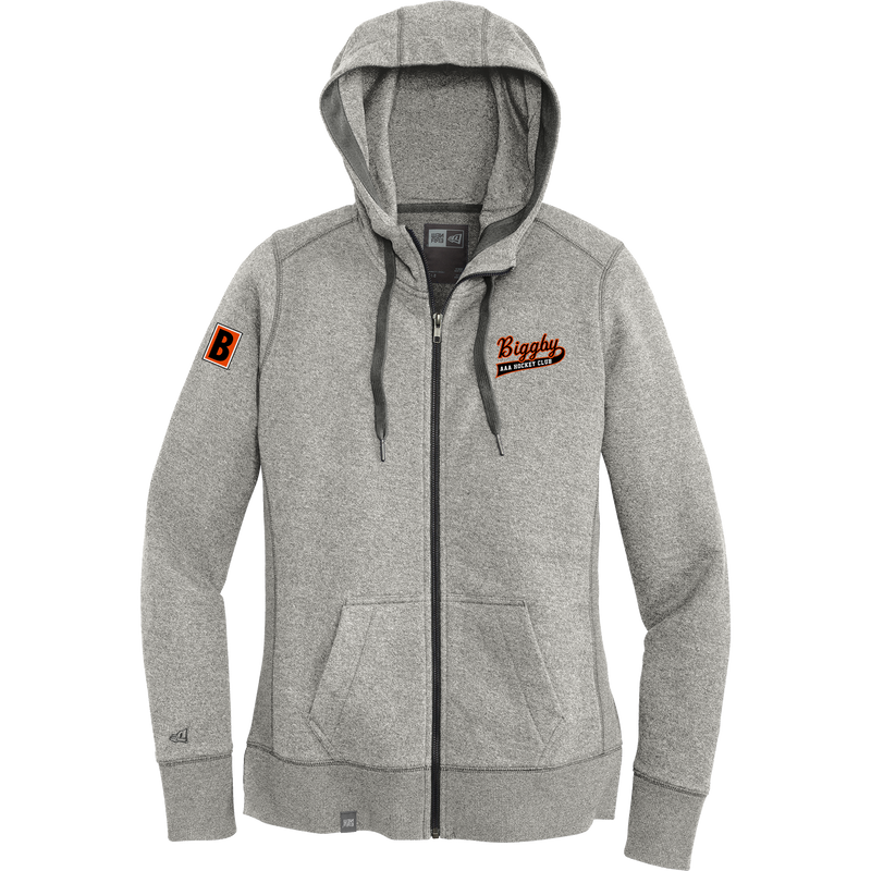 Biggby Coffee AAA New Era Ladies French Terry Full-Zip Hoodie