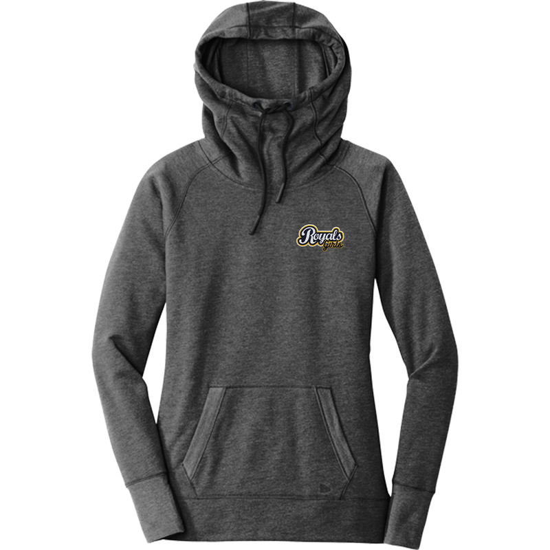 Royals Girls New Era Ladies Tri-Blend Fleece Pullover Hoodie