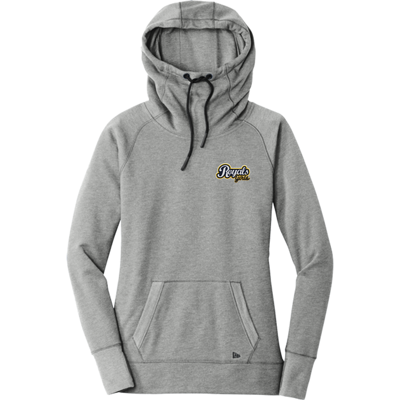 Royals Girls New Era Ladies Tri-Blend Fleece Pullover Hoodie