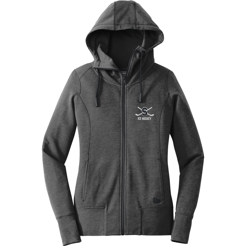 Midd South Hockey New Era Ladies Tri-Blend Fleece Full-Zip Hoodie