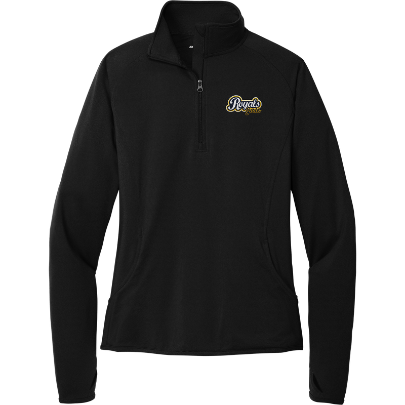 Royals Girls Ladies Sport-Wick Stretch 1/4-Zip Pullover