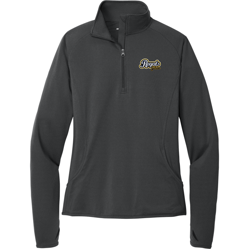 Royals Girls Ladies Sport-Wick Stretch 1/4-Zip Pullover