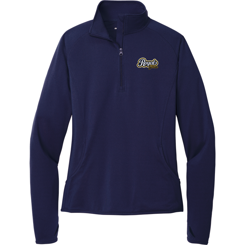 Royals Girls Ladies Sport-Wick Stretch 1/4-Zip Pullover