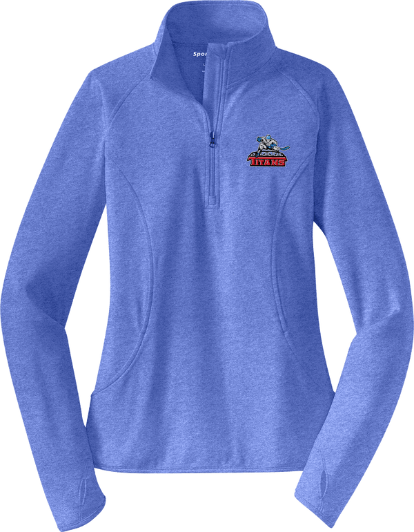 NJ Titans Ladies Sport-Wick Stretch 1/4-Zip Pullover