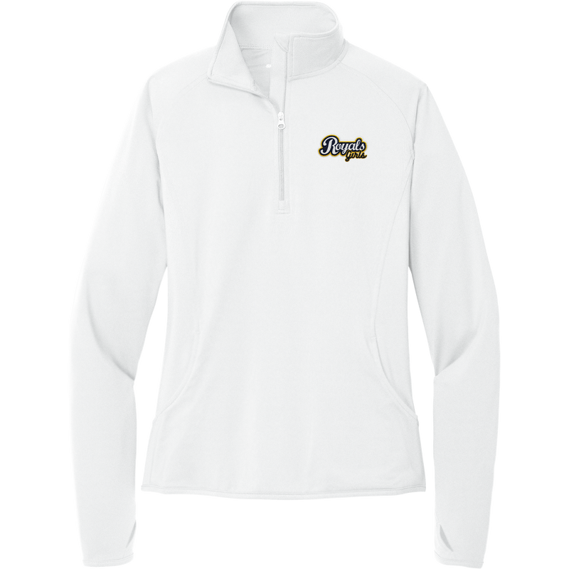 Royals Girls Ladies Sport-Wick Stretch 1/4-Zip Pullover