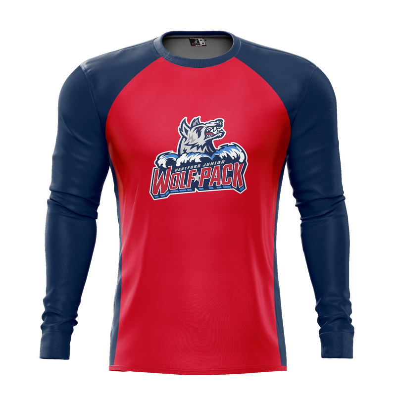 Hartford Jr. Wolfpack Girls Adult Sublimated Long Sleeve Tee