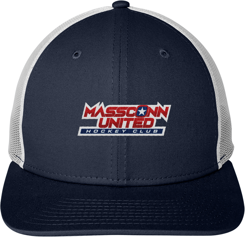 Mass Conn United New Era Snapback Low Profile Trucker Cap