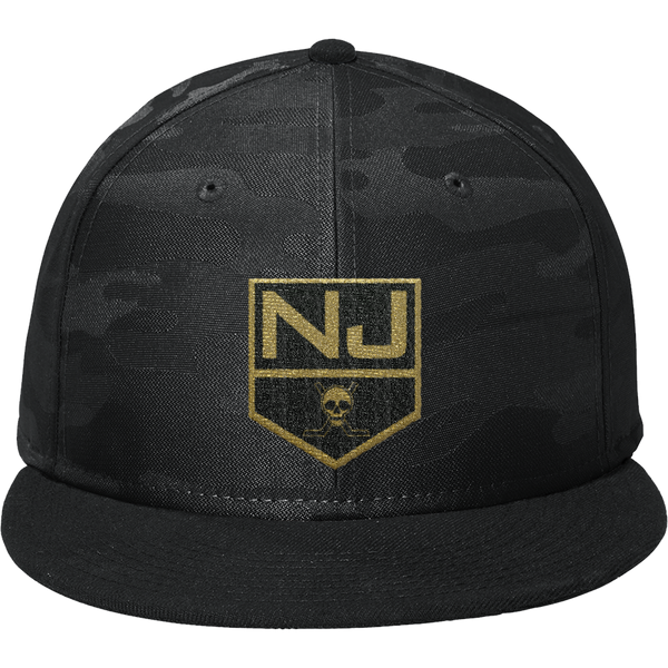 NJ Raiders New Era Camo Flat Bill Snapback Cap