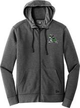 Atlanta Madhatters New Era Tri-Blend Fleece Full-Zip Hoodie