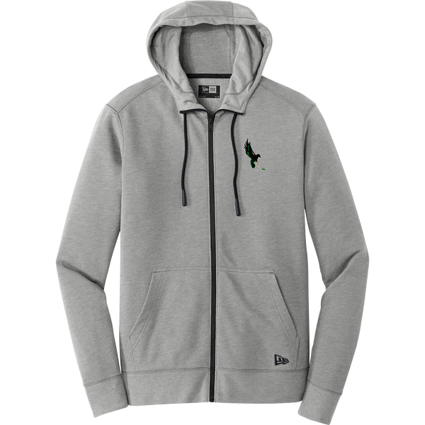 Wilmington Nighthawks New Era Tri-Blend Fleece Full-Zip Hoodie