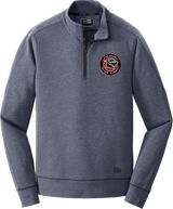 Palmyra Black Knights New Era Tri-Blend Fleece 1/4-Zip Pullover