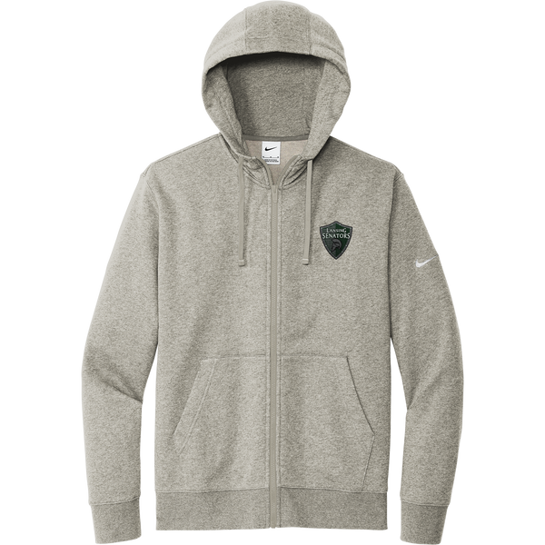 Lansing Senators Nike Club Fleece Sleeve Swoosh Full-Zip Hoodie