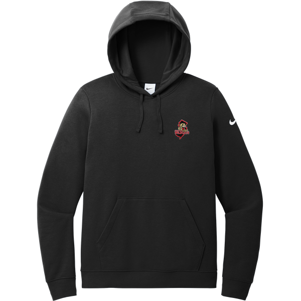 Jersey Shore Wildcats Nike Women's Club Fleece Sleeve Swoosh Pullover Hoodie
