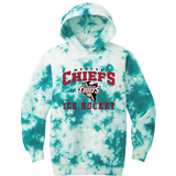 Mercer Chiefs Youth Crystal Tie-Dye Pullover Hoodie