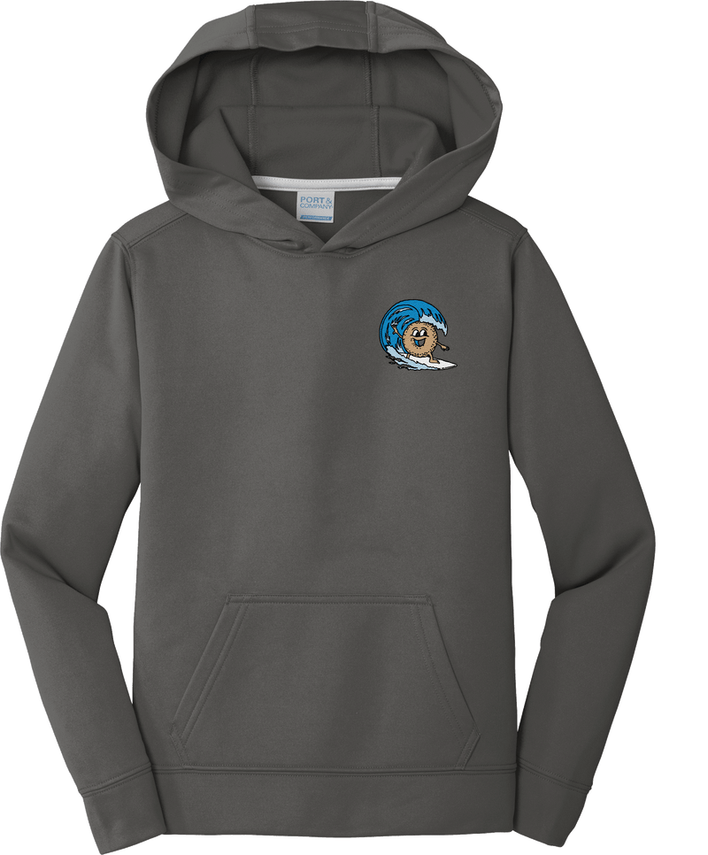 BagelEddi's Youth Performance Fleece Pullover Hooded Sweatshirt