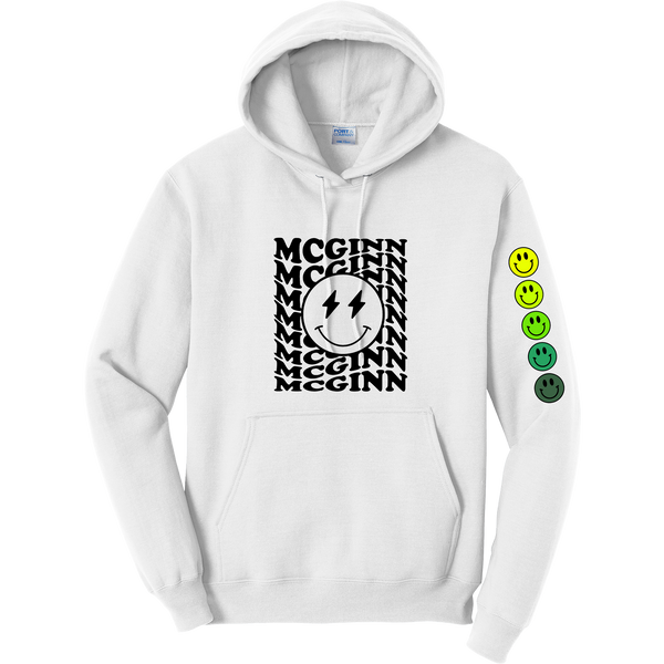 McGinn "Smiley Sleeve" Core Fleece Pullover Hooded Sweatshirt