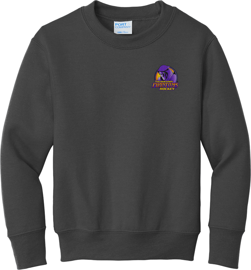 Youngstown Phantoms Youth Core Fleece Crewneck Sweatshirt