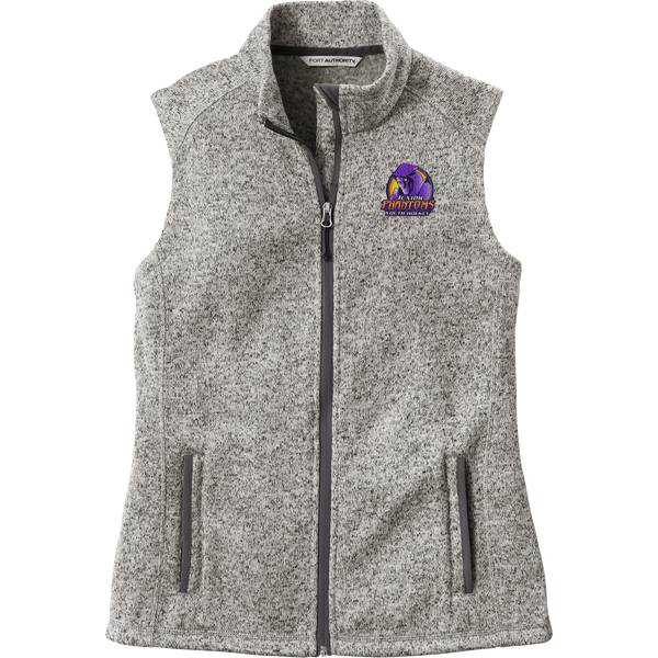 Jr. Phantoms Ladies Sweater Fleece Vest