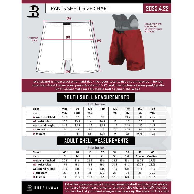 South Pittsburgh Rebellion Mites Adult Hybrid Pants Shell