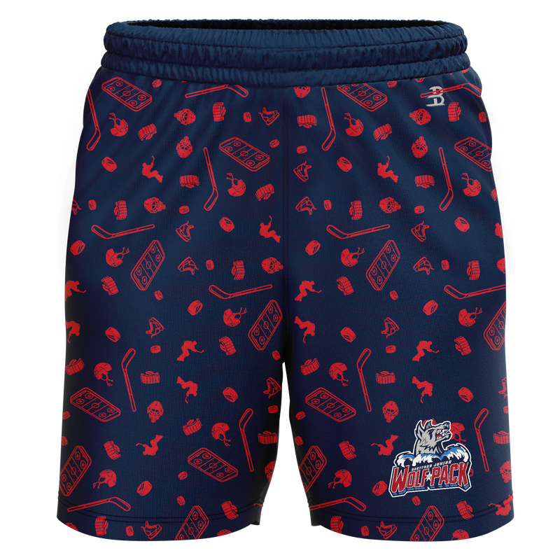 Hartford Jr. Wolfpack Girls Adult Sublimated Pattern Shorts
