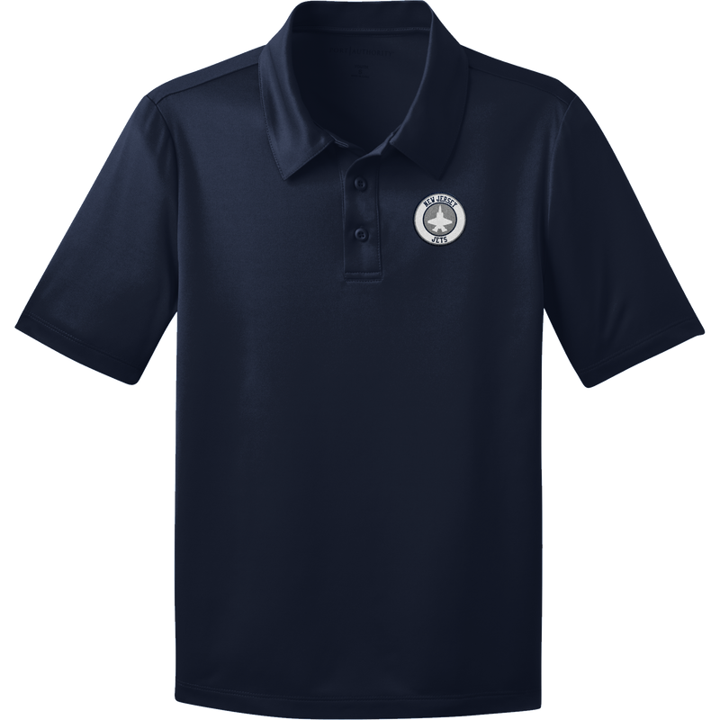 NJ Jets Youth Silk Touch Performance Polo