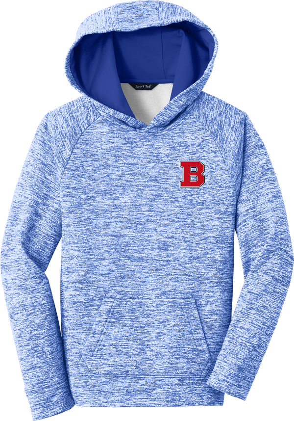 CT Bobcats Youth PosiCharge Electric Heather Fleece Hooded Pullover