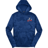 CT Wolfpack South Youth Sport-Wick CamoHex Fleece Hooded Pullover