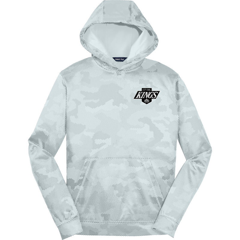 CT Oil Kings Youth Sport-Wick CamoHex Fleece Hooded Pullover