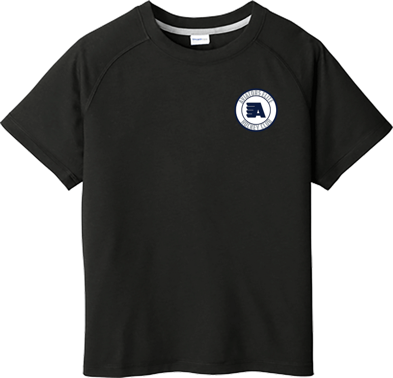 Aspen Aviators Youth PosiCharge  Tri-Blend Wicking Raglan Tee