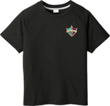 Delaware Ducks Youth PosiCharge  Tri-Blend Wicking Raglan Tee