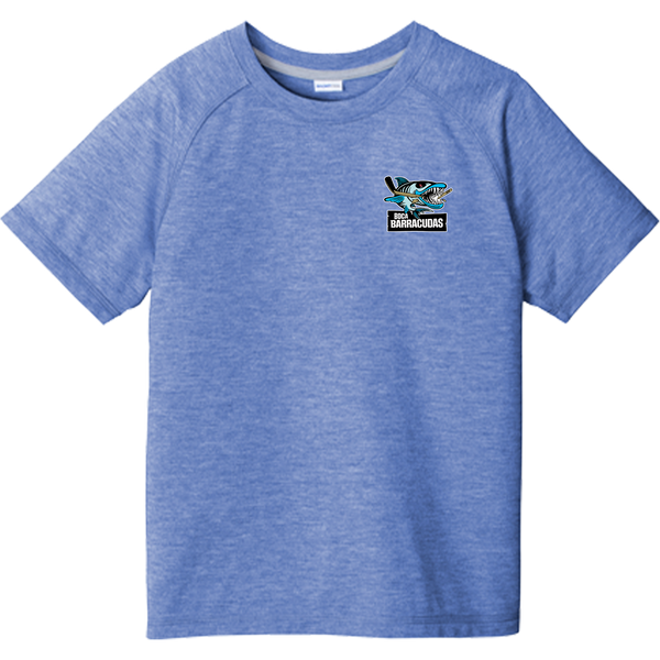 Boca Barracudas Youth PosiCharge Tri-Blend Wicking Raglan Tee